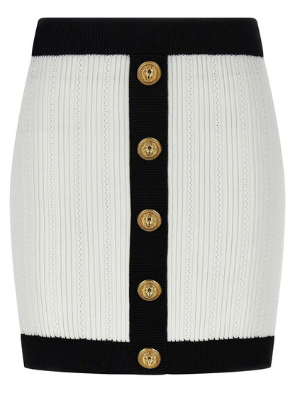 Balmain Tvåfärgad Minikjol