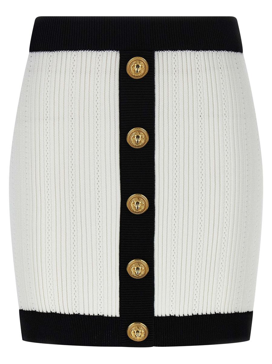 Balmain Tvåfärgad Minikjol