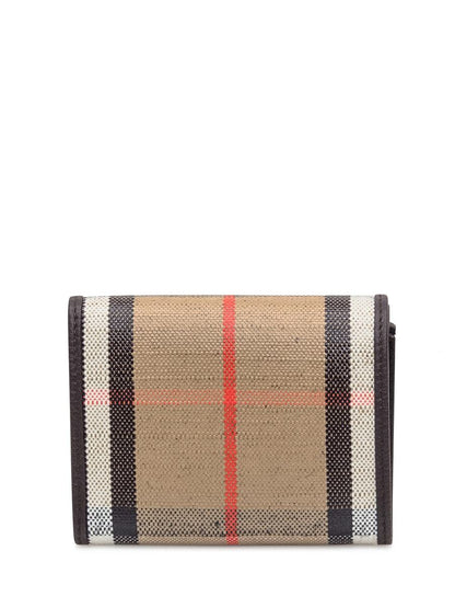 Burberry Burberry Plånbok i tartantyg och läder
