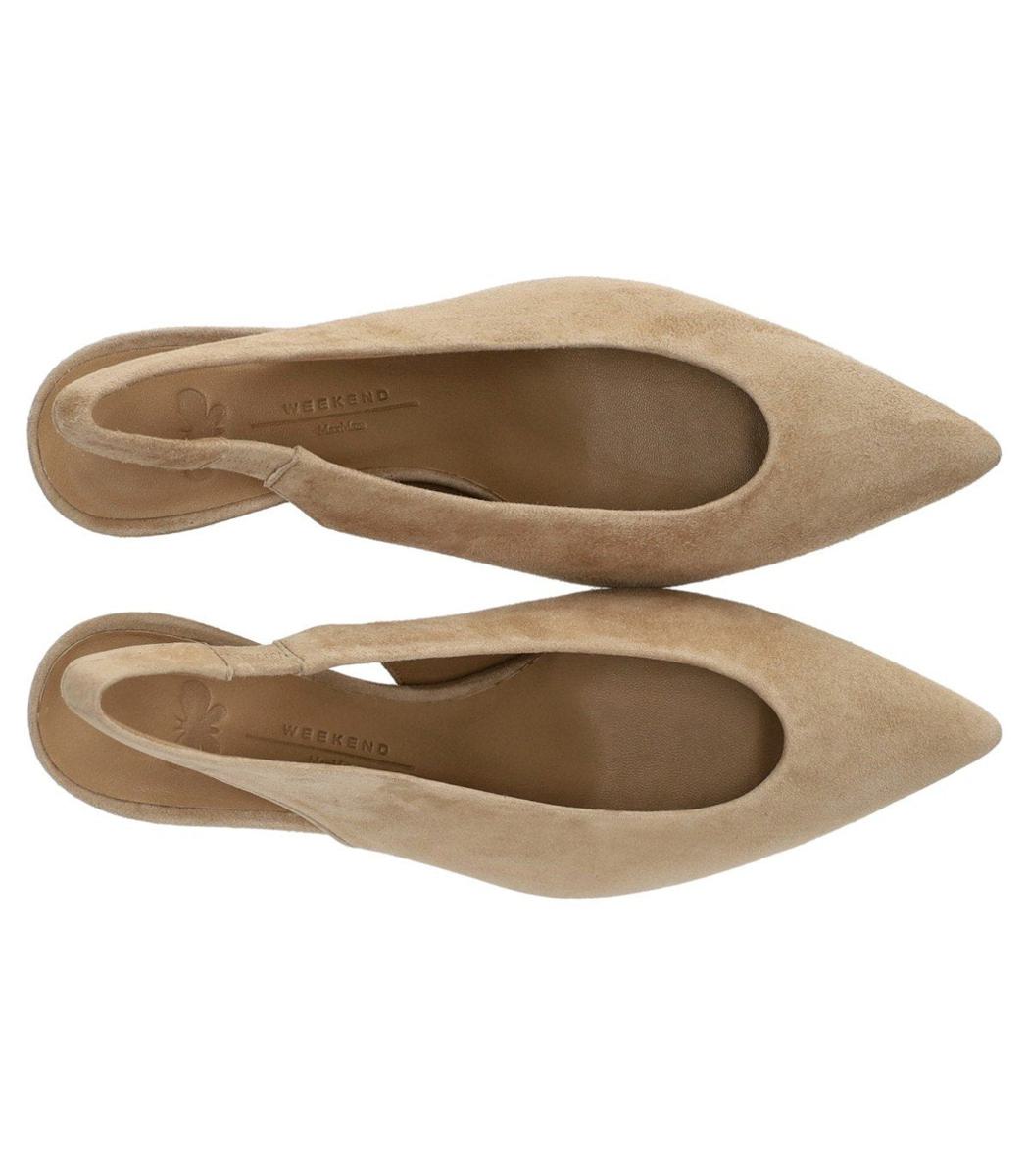 Weekend Max Mara Orma Beige Slingback Pumps