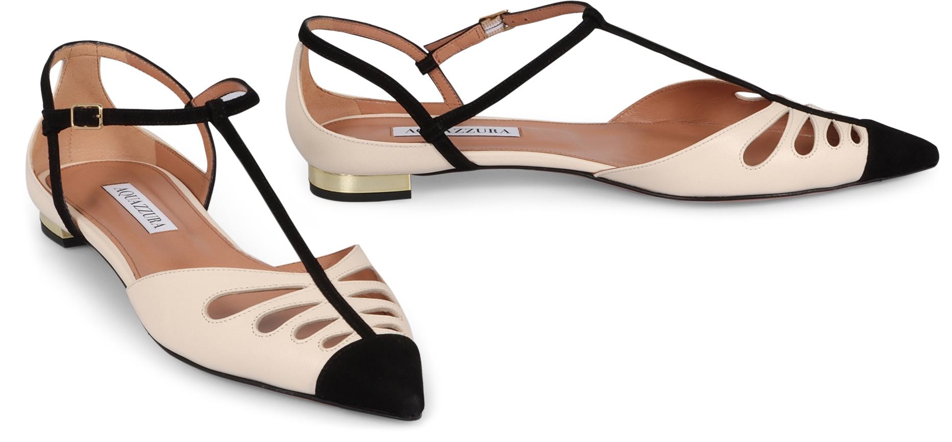 Aquazzura Camille Läderbalettskor