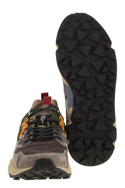 Flower Mountain Yamano 3 - Sneakers i mocka och tekniskt tyg