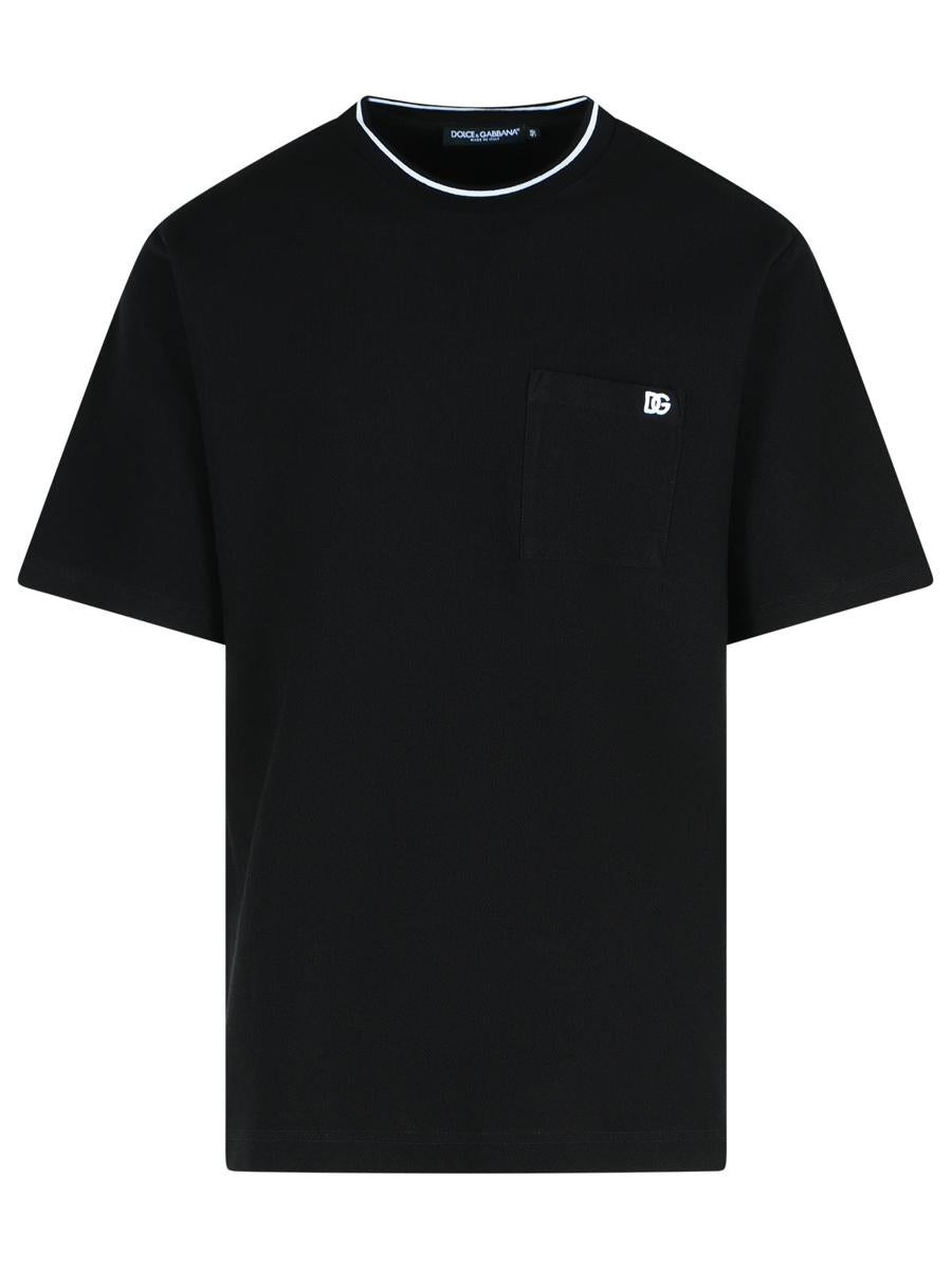 Dolce &amp; Gabbana svart bomulls-T-shirt