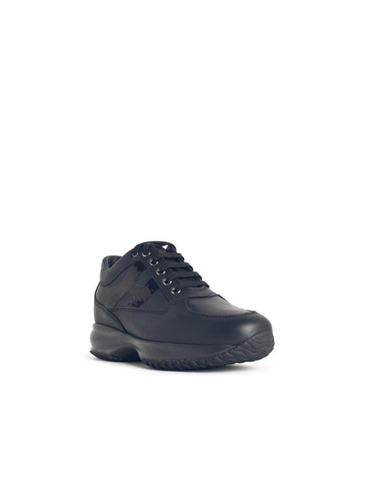 Hogan 'Interactive' svarta lädersneakers