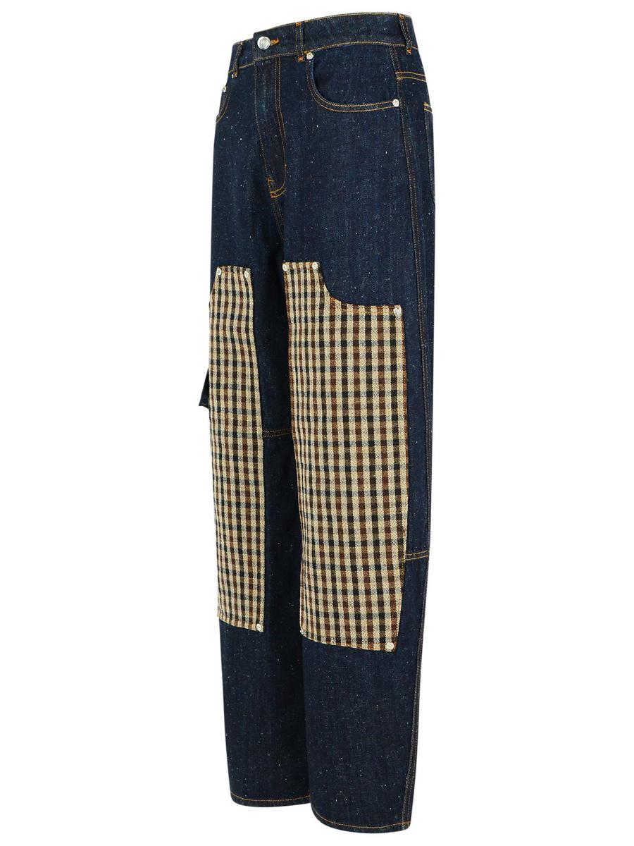 Ganni Marinblå Bomullsjeans
