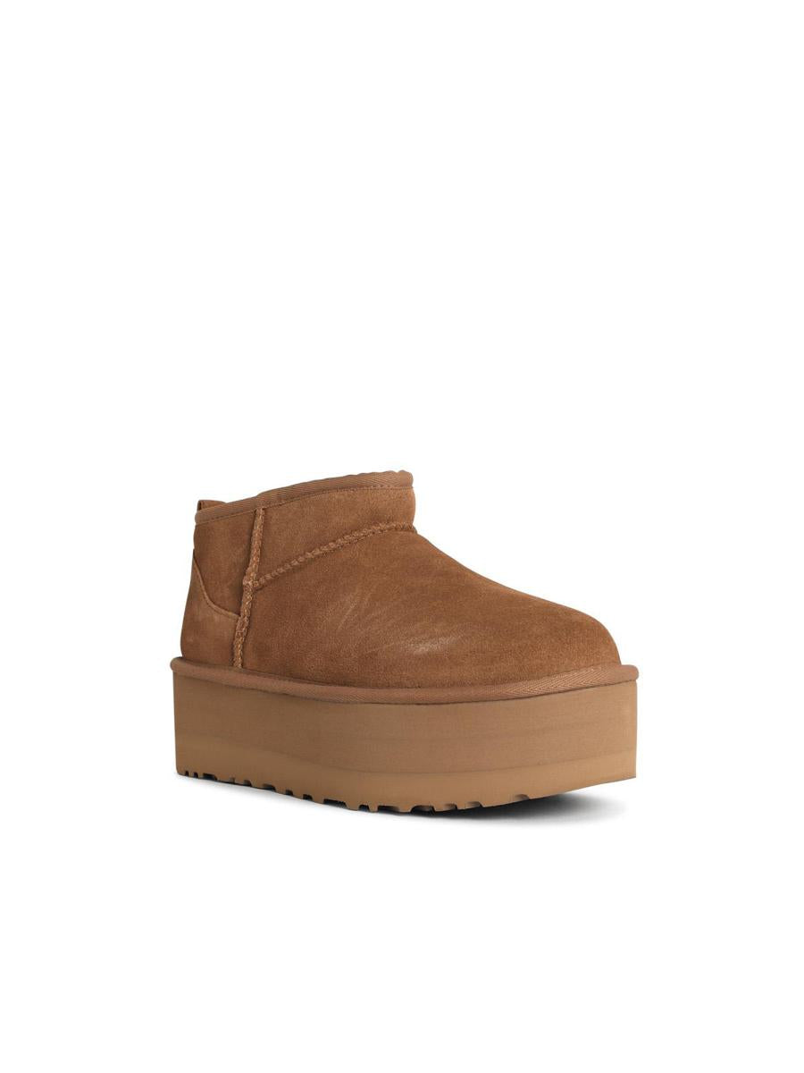 UGG 'Classic Ultra Mini Platform' kastanjebruna mockastövlar