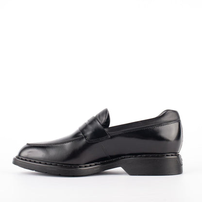 Hogan svarta läderloafers
