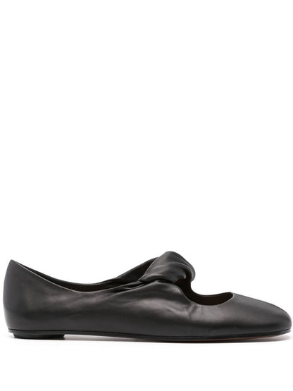 Alexander McQueen Ballerinaskor med vriden detalj