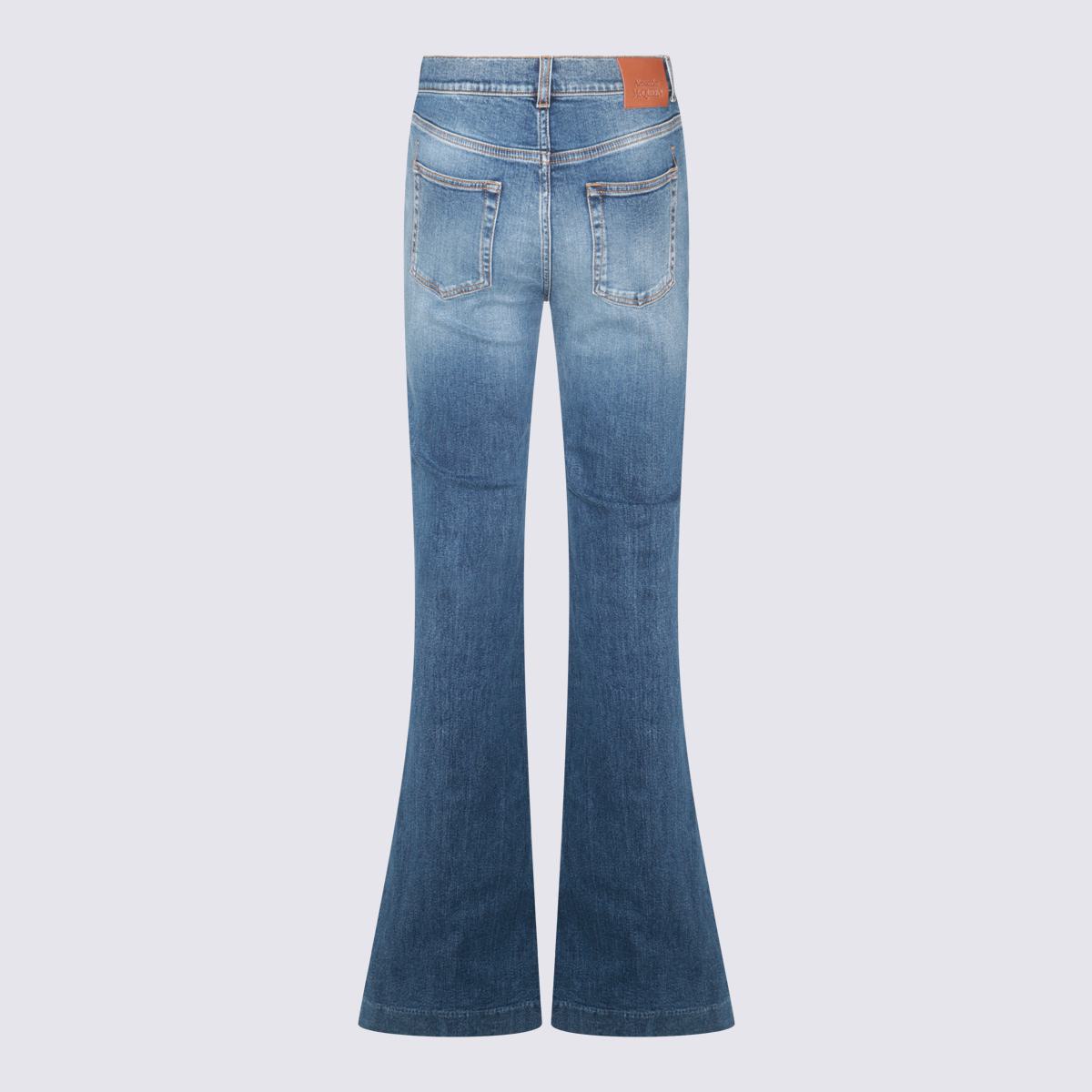 Alexander McQueen Blå Bomullsjeans