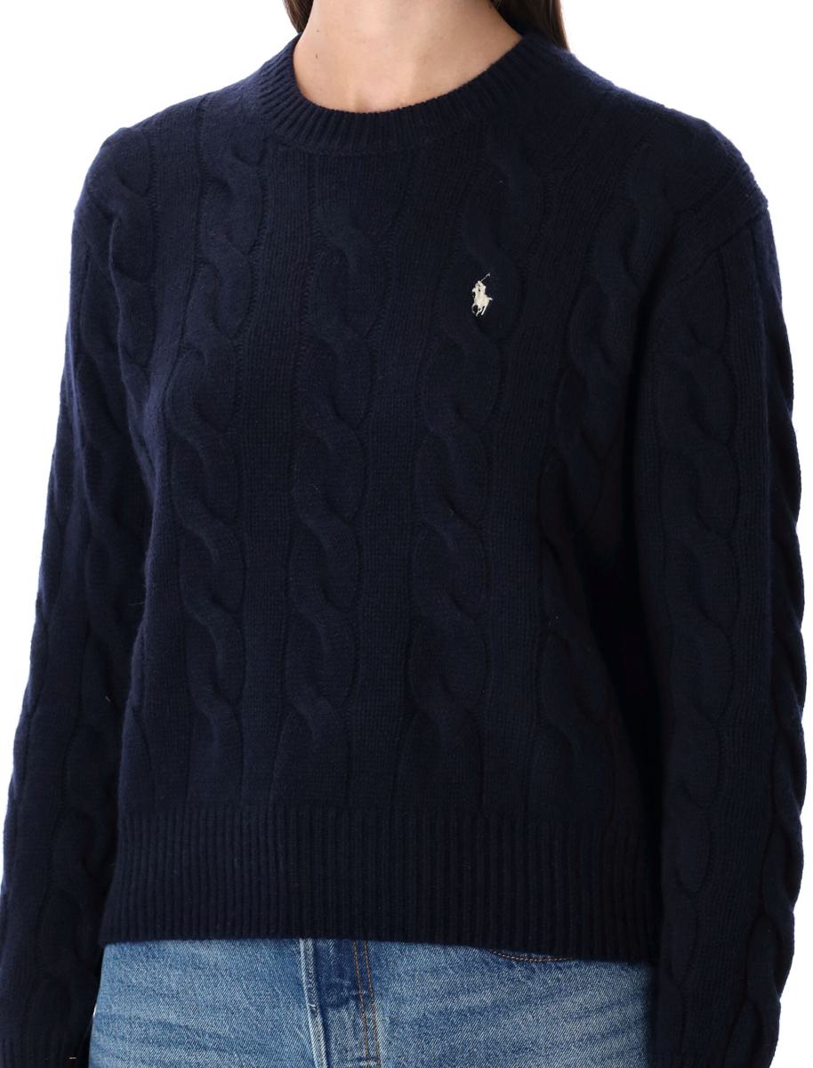 Polo Ralph Lauren Kabelstickad tröja i ull och kashmir