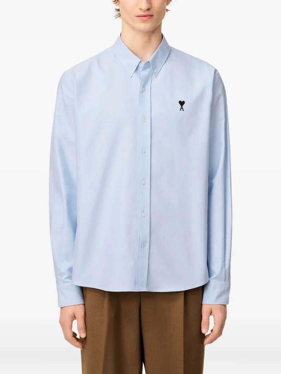 AMI Paris Chemise Oxford Col Button Down Adc Kontrastfärgad