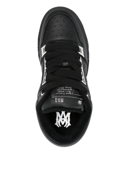 Amiri lädersneakers med logotyp
