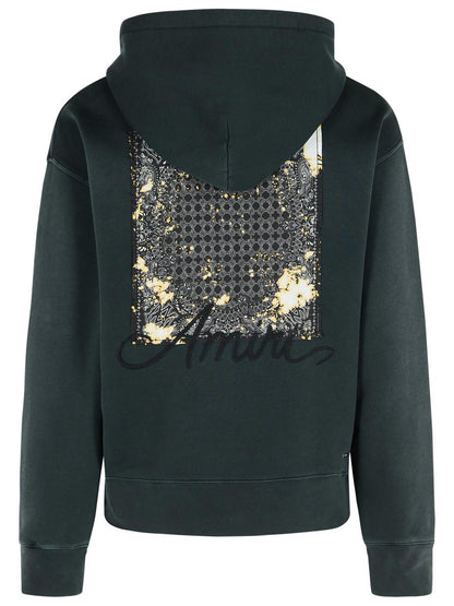 Amiri 'Bleach Bandana' svart bomullströja