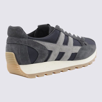 Hogan Blå Och Grå Sneakers