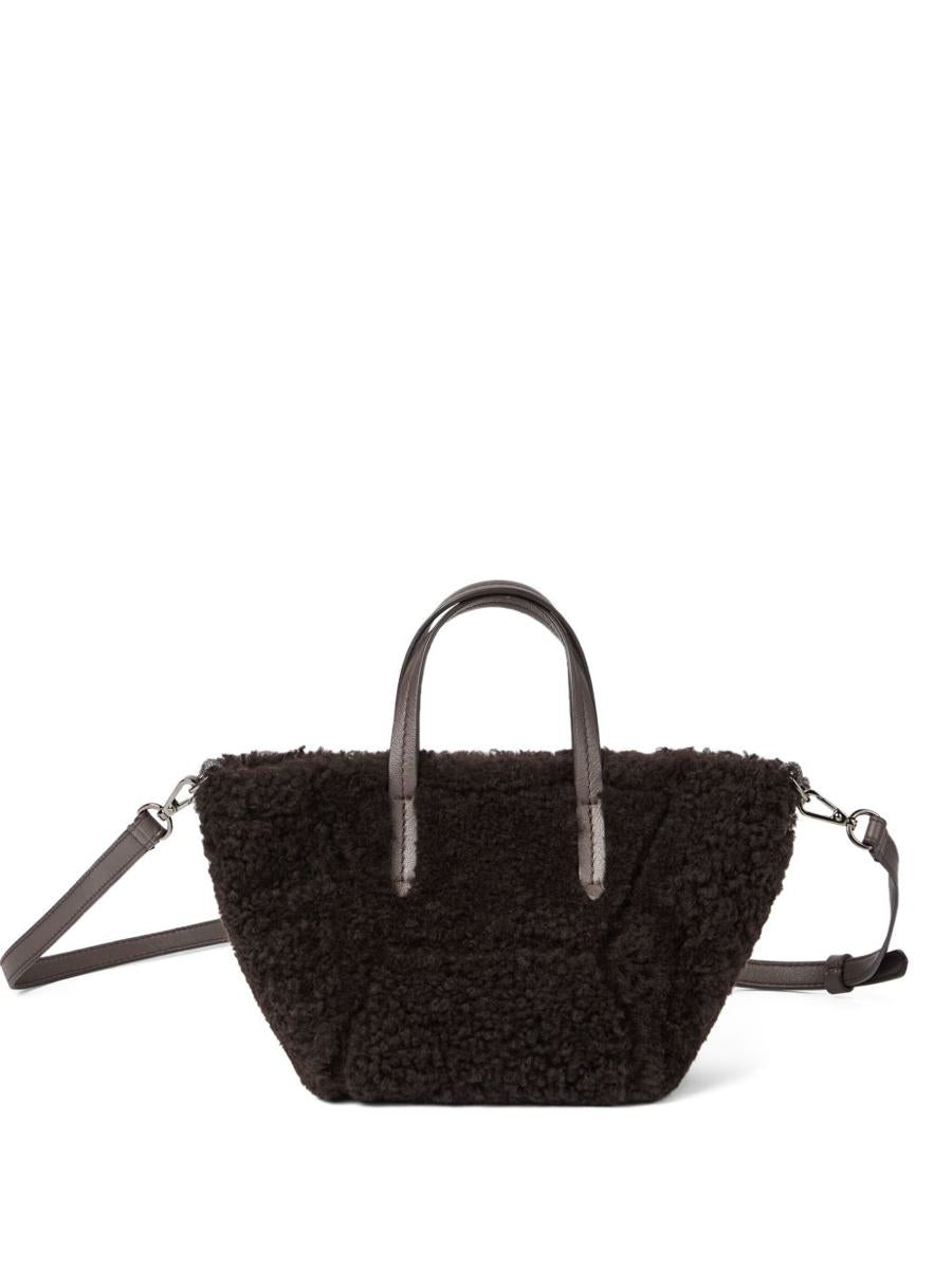 Brunello Cucinelli Fur Shopping Bag