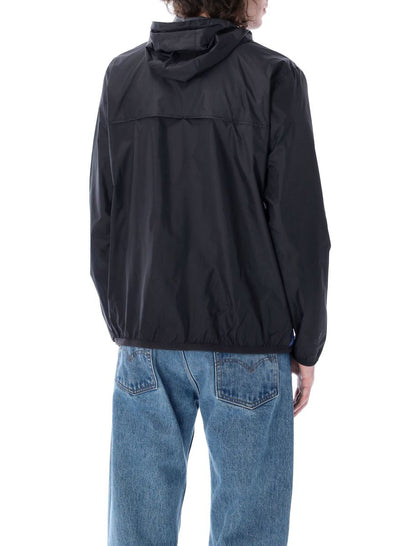 Comme Des Garçons Play Bicolor Vattentät Jacka med Dragkedja och Huva