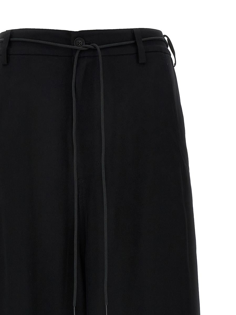 Y-3 Adidas 'Y-3 Rayon Twill Wide' Byxor