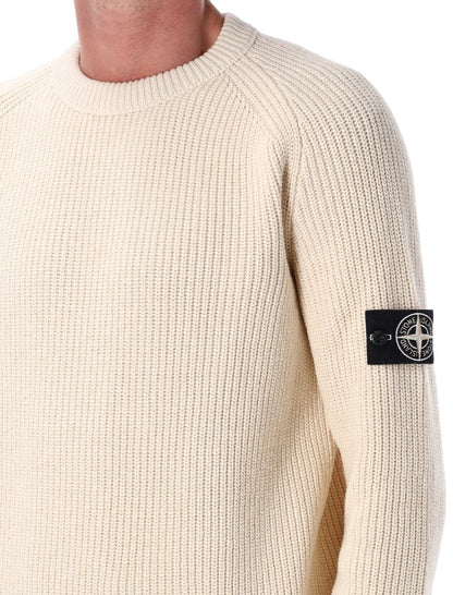 Stone Island Fisherman Rib-tröja i bomull