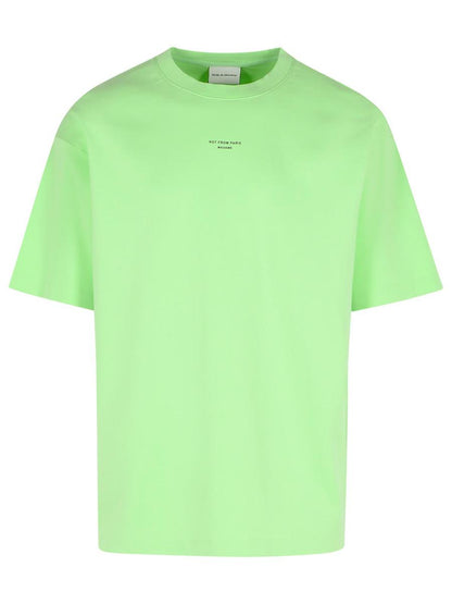 Drôle De Monsieur 'Classique' T-shirt i grön bomull