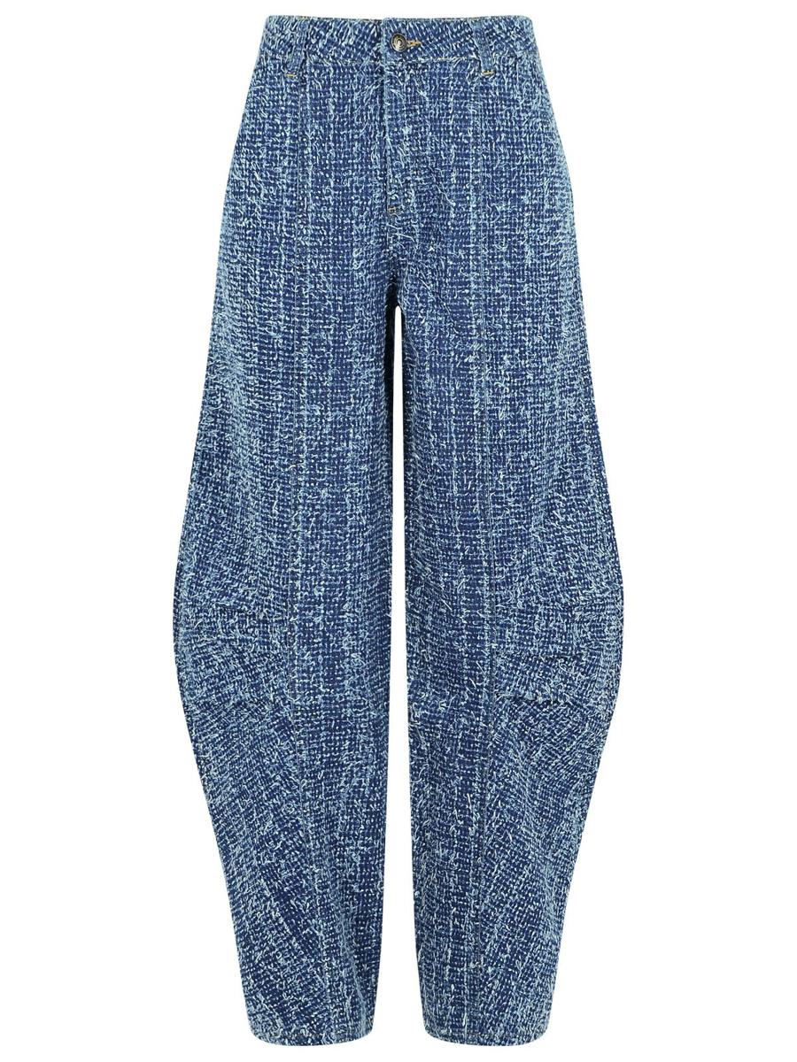 Rotate Birger Christensen Baggy Blå Bomullsjeans