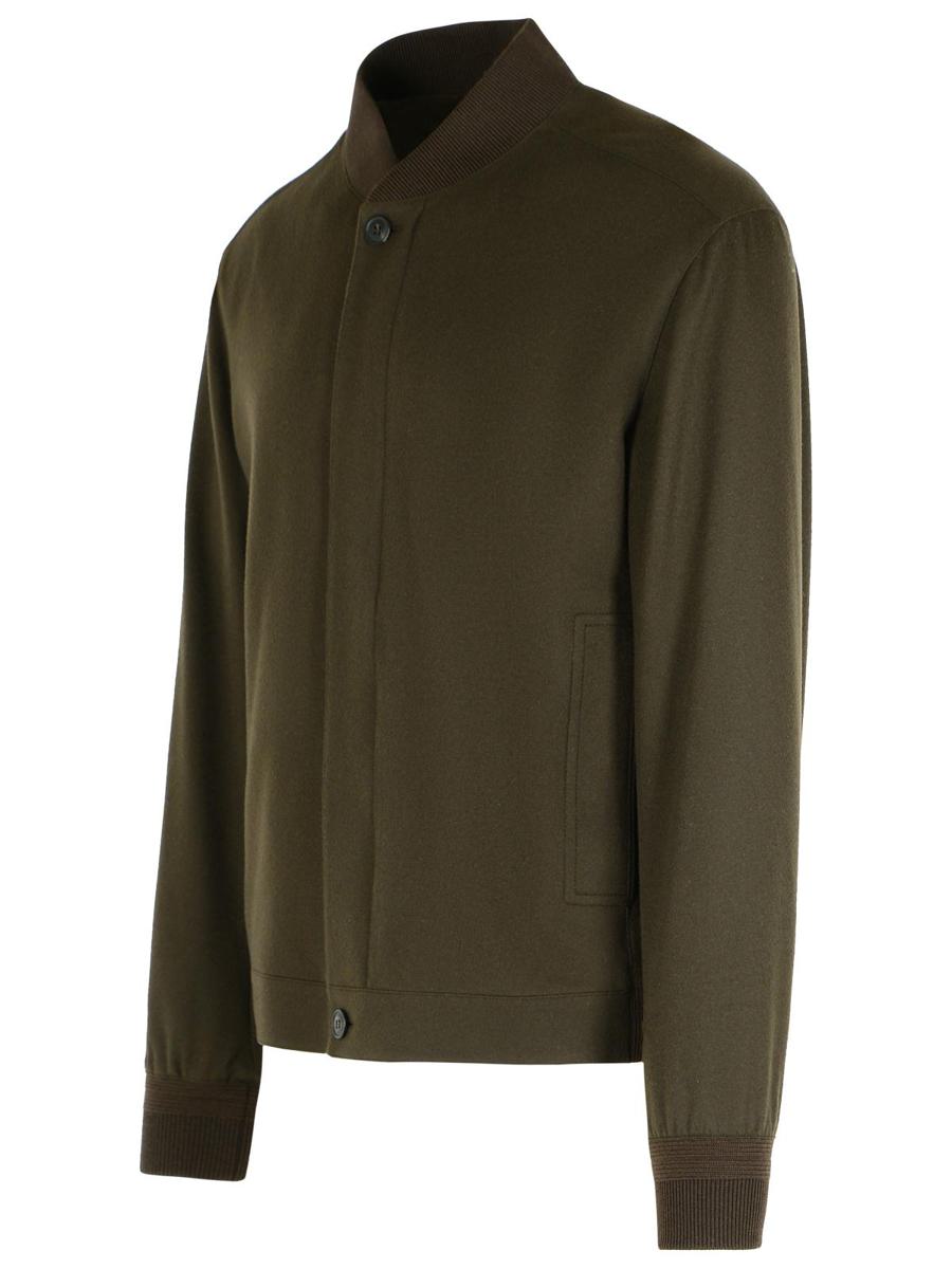 Zegna chokladfärgad kashmirbomberjacka