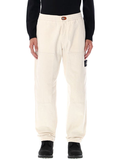 Stone Island Avslappnade Gabardin Chinobyxor
