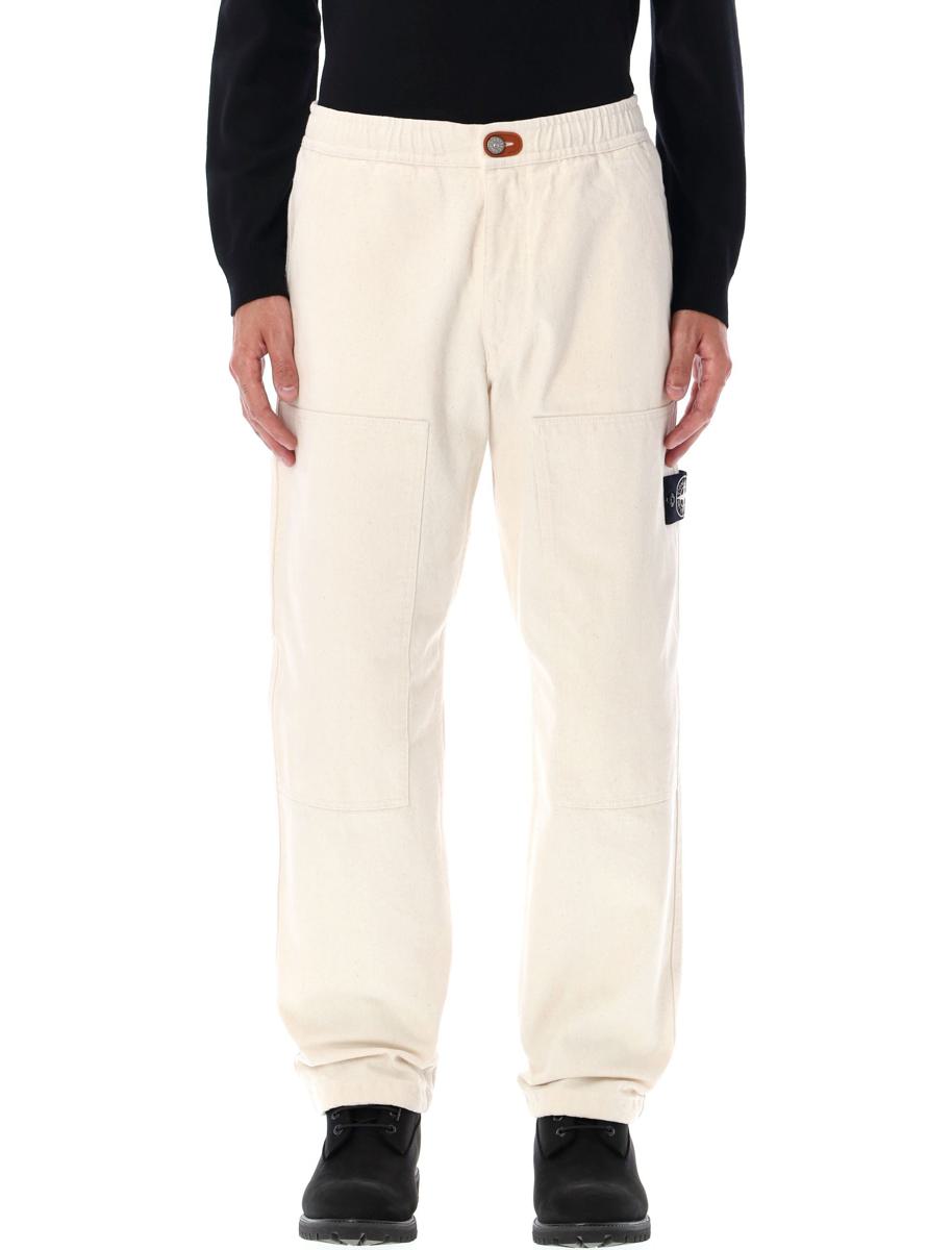 Stone Island Avslappnade Gabardin Chinobyxor