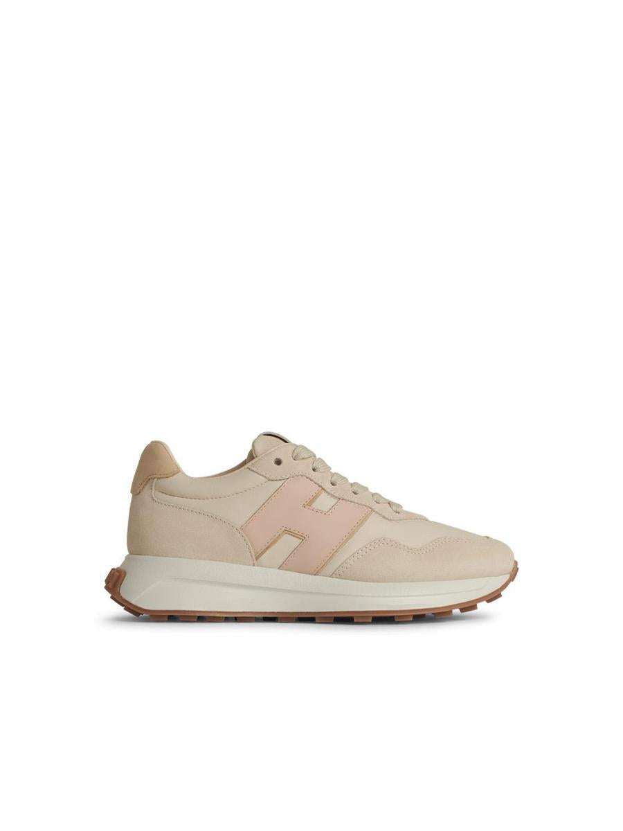 Hogan 'H641' Beige Lädersneakers