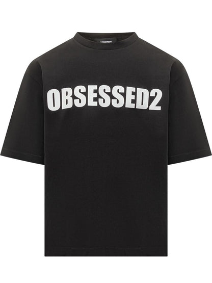 DSQUARED2 Svart Obsessed2 T-shirt från Dsquared2