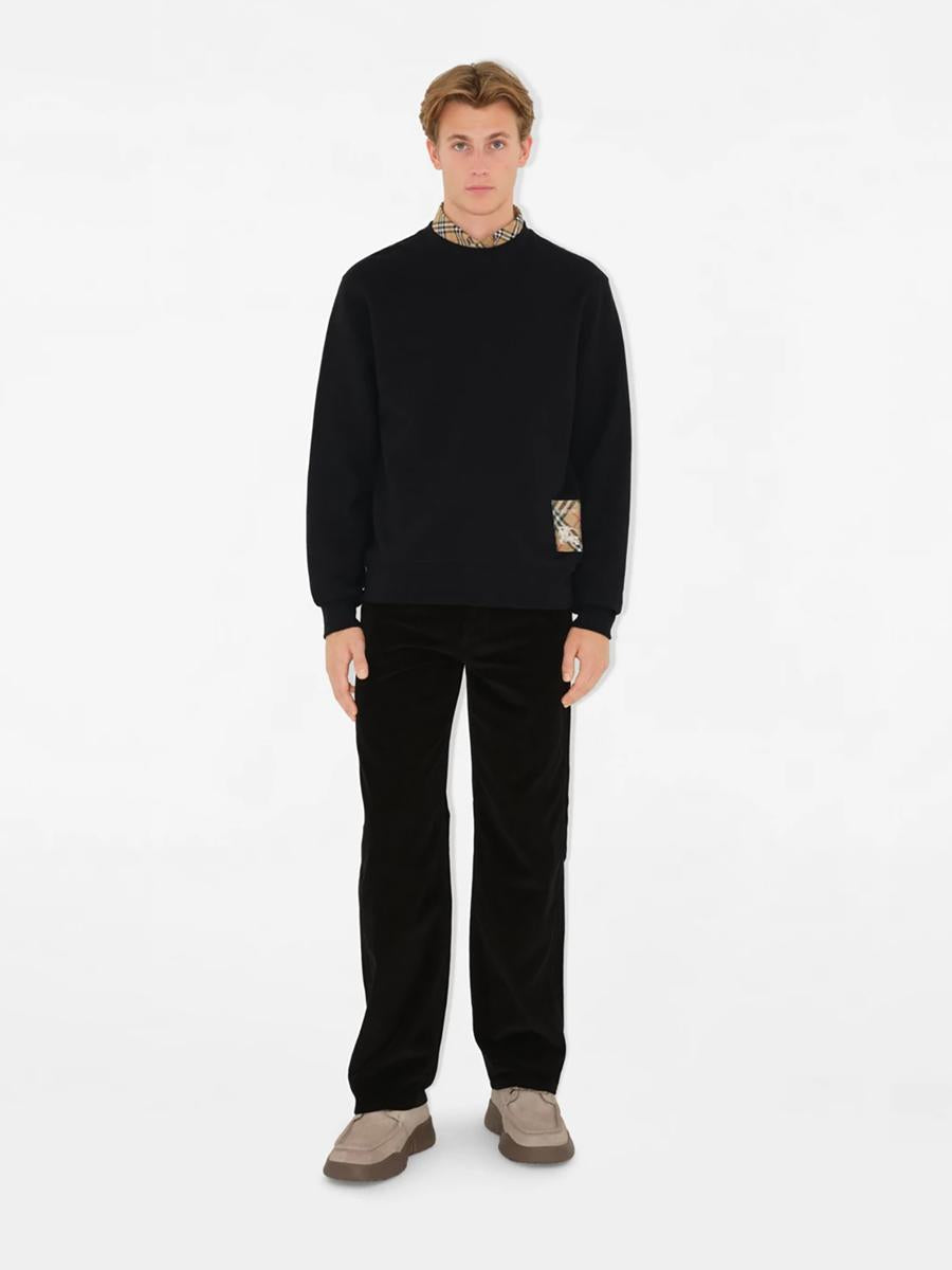 Burberry bomullströja-etikett