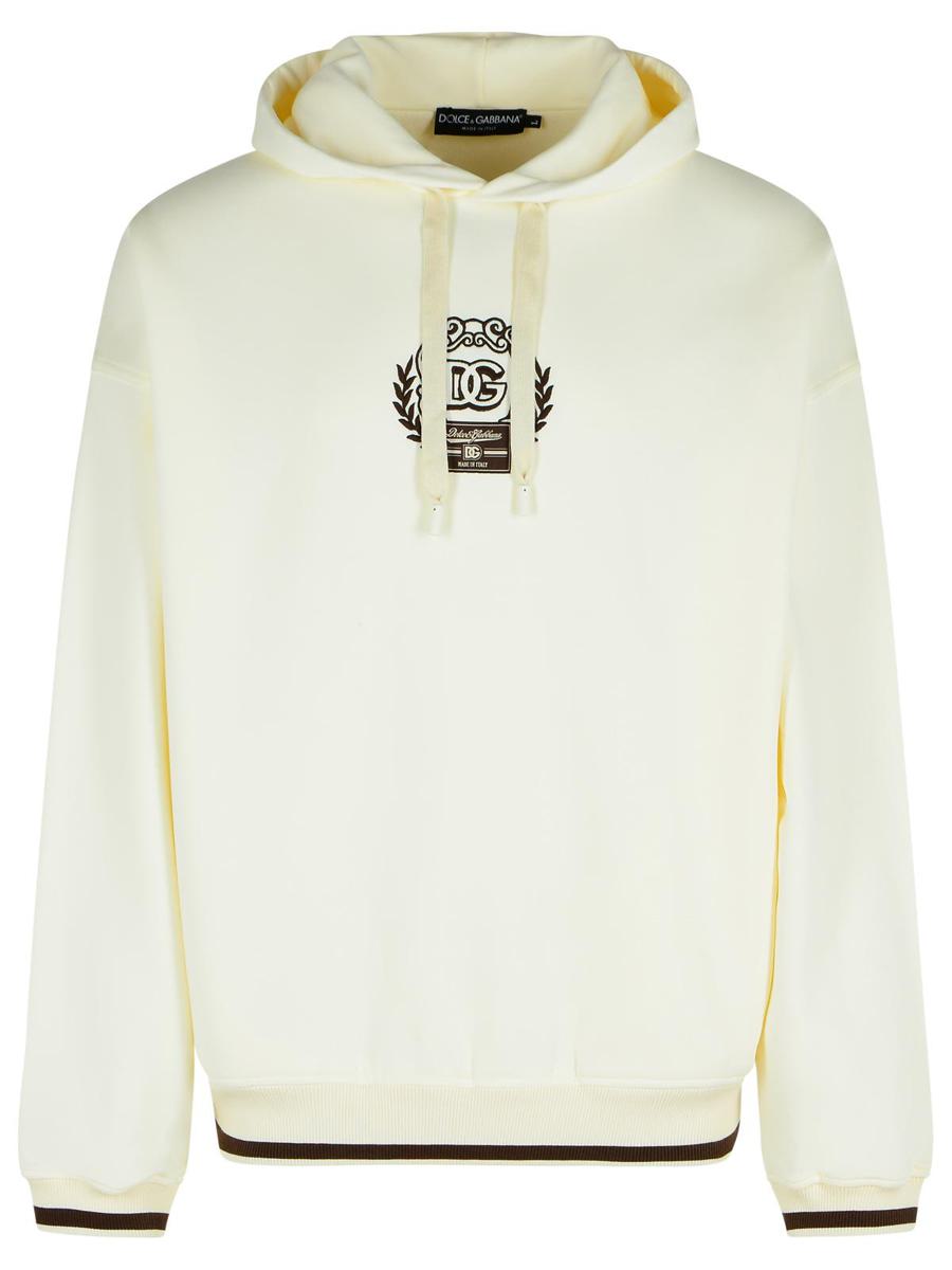 Dolce &amp; Gabbana Elfenbensvit Bomullströja