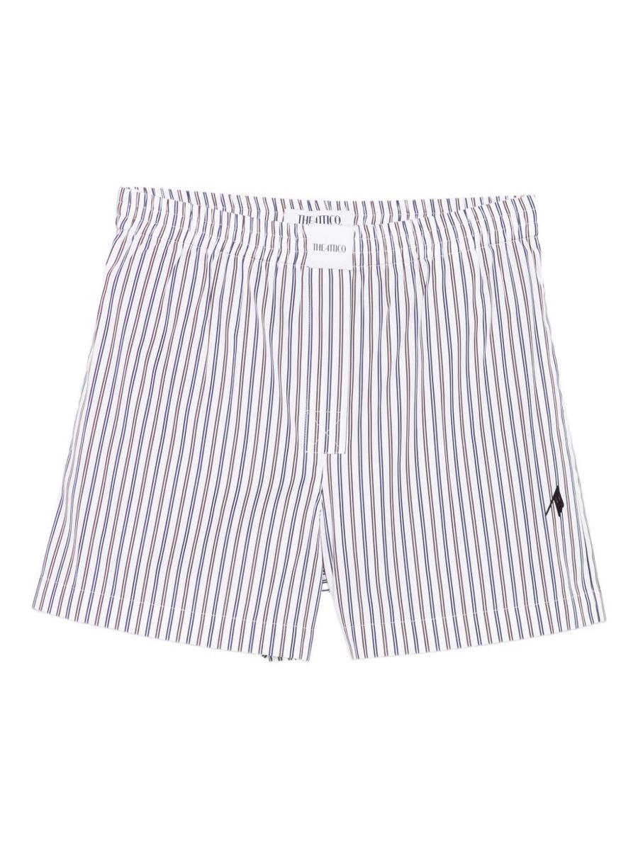 Attico randiga bomullsshorts