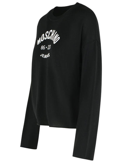 Moschino Jeans Svart Virgin Wool-tröja