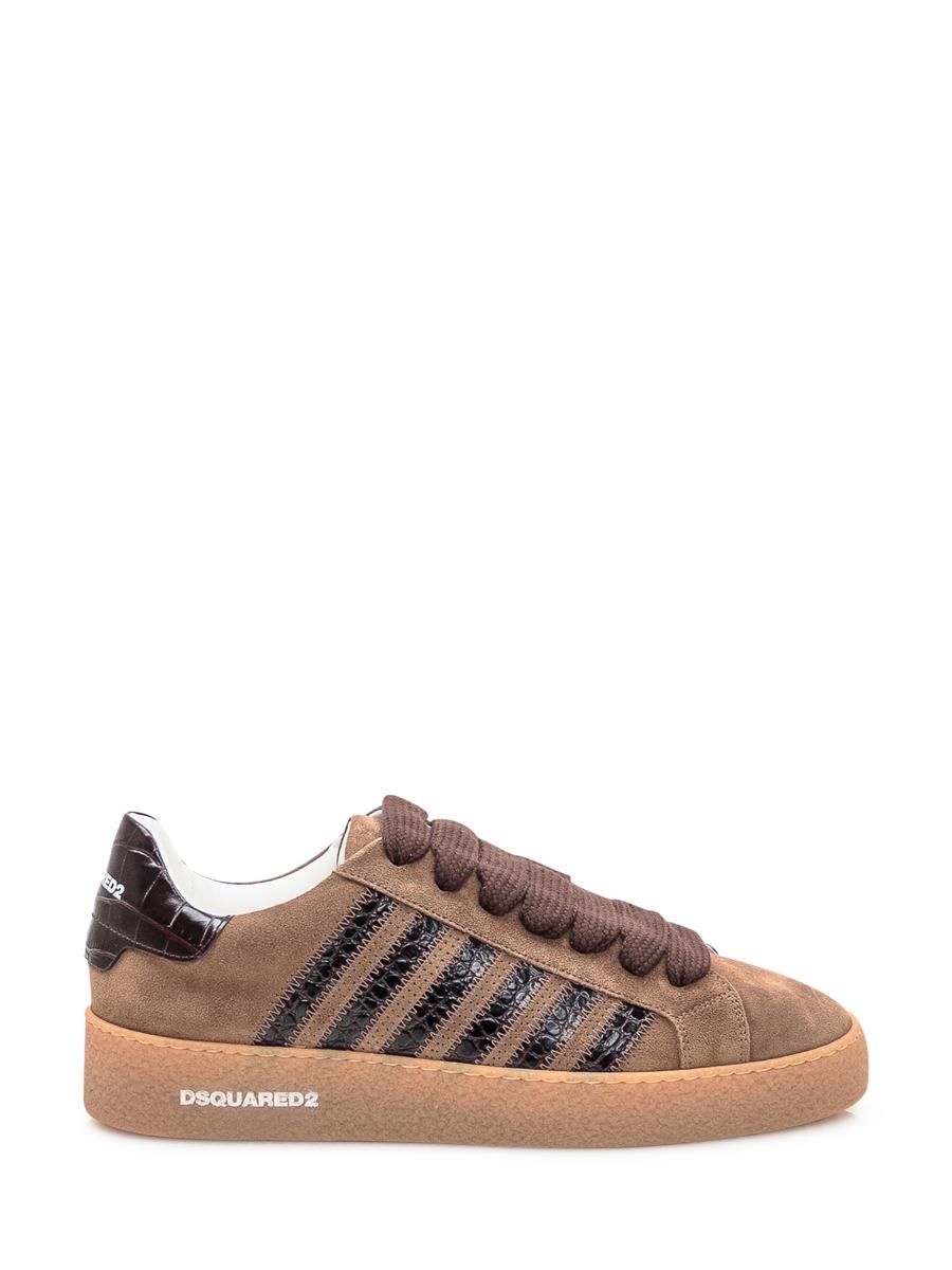 DSQUARED2 Dsquared2 Bruna Mockasneakers Med Läderdetaljer