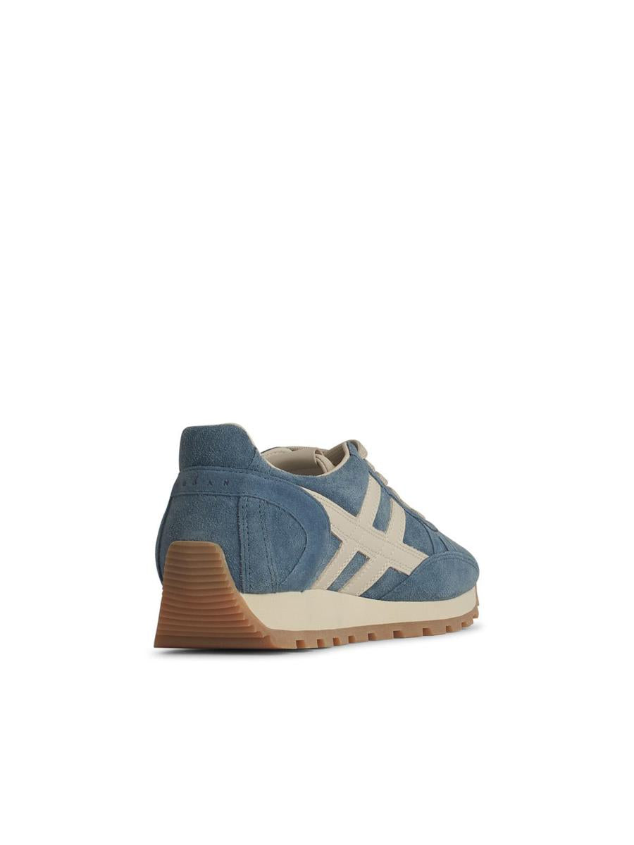 Hogan 'H673' ljusblå lädersneakers