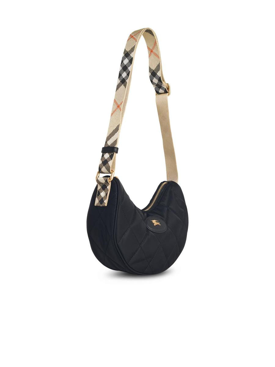 Burberry 'Horseshoe' svart tygväska