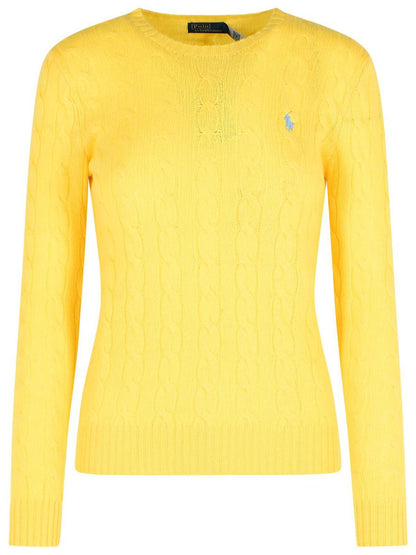 Polo Ralph Lauren Gul tröja i kashmirblandning
