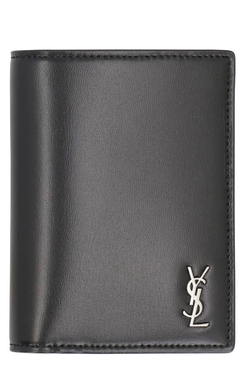 Saint Laurent Tiny Cassandre Läderkorthållare