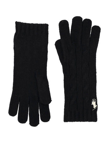 Polo Ralph Lauren Kabelstickade Ull-Kashmirhandskar