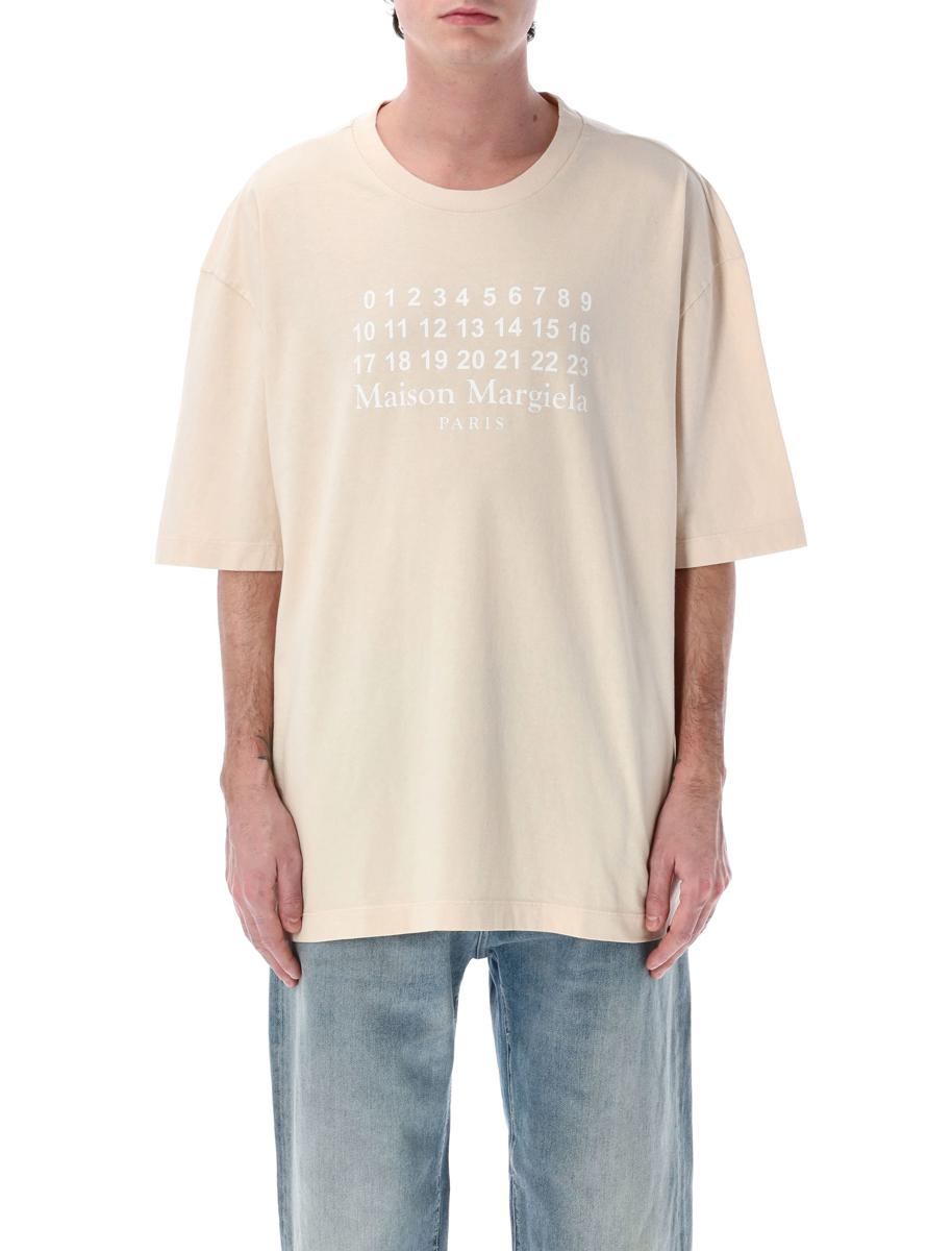 Maison Margiela överdimensionerad t-shirt med logotyp