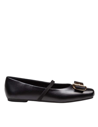 Salvatore Ferragamo mjuka ballerinaskor i läder