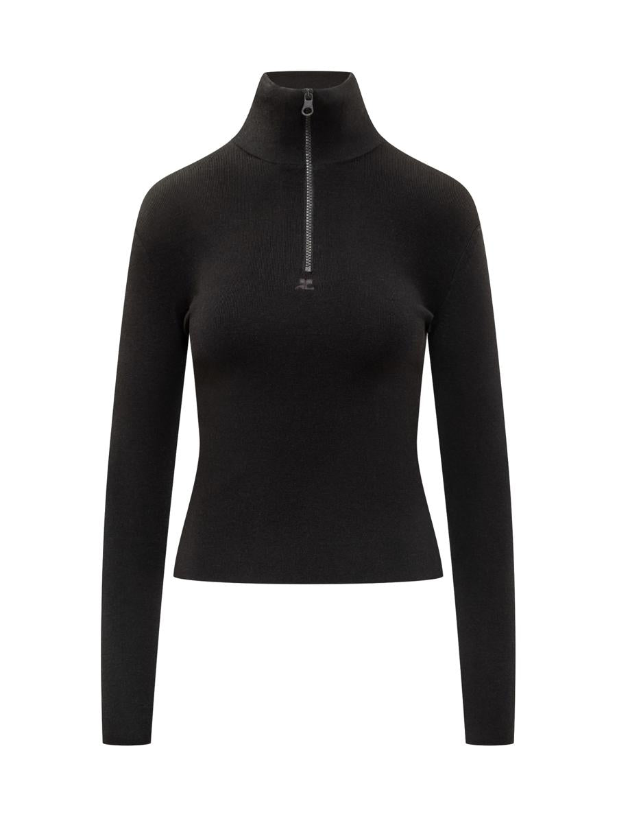 Courrèges Svart Courrèges Turtleneck-tröja