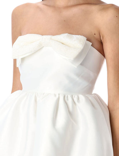 Självporträtt Taft Bandeau Miniklänning