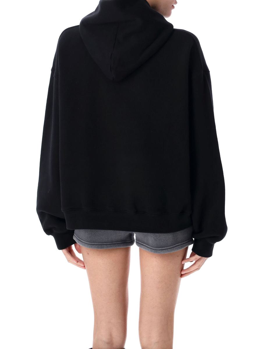 Alexander Wang Hoodie med sliten logotyp