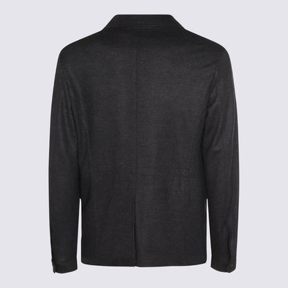 Canali Grå Ulljacka Casual