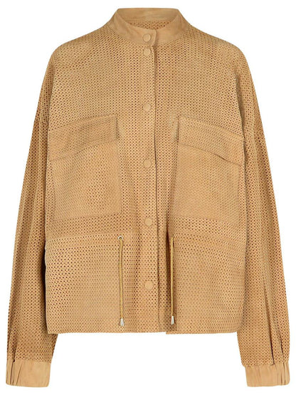 Bully Beige Läderjacka