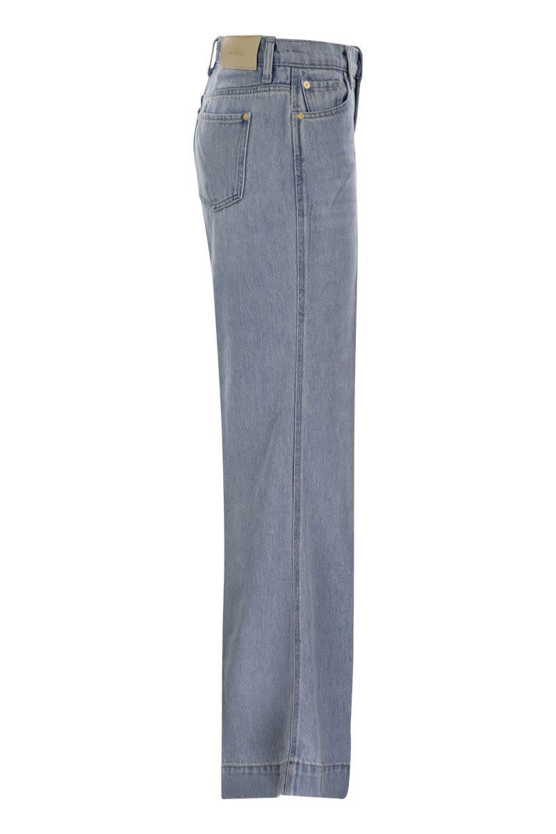 7 For All Mankind Modern Dojo Tailorless - Högmidjade utsvängda jeans