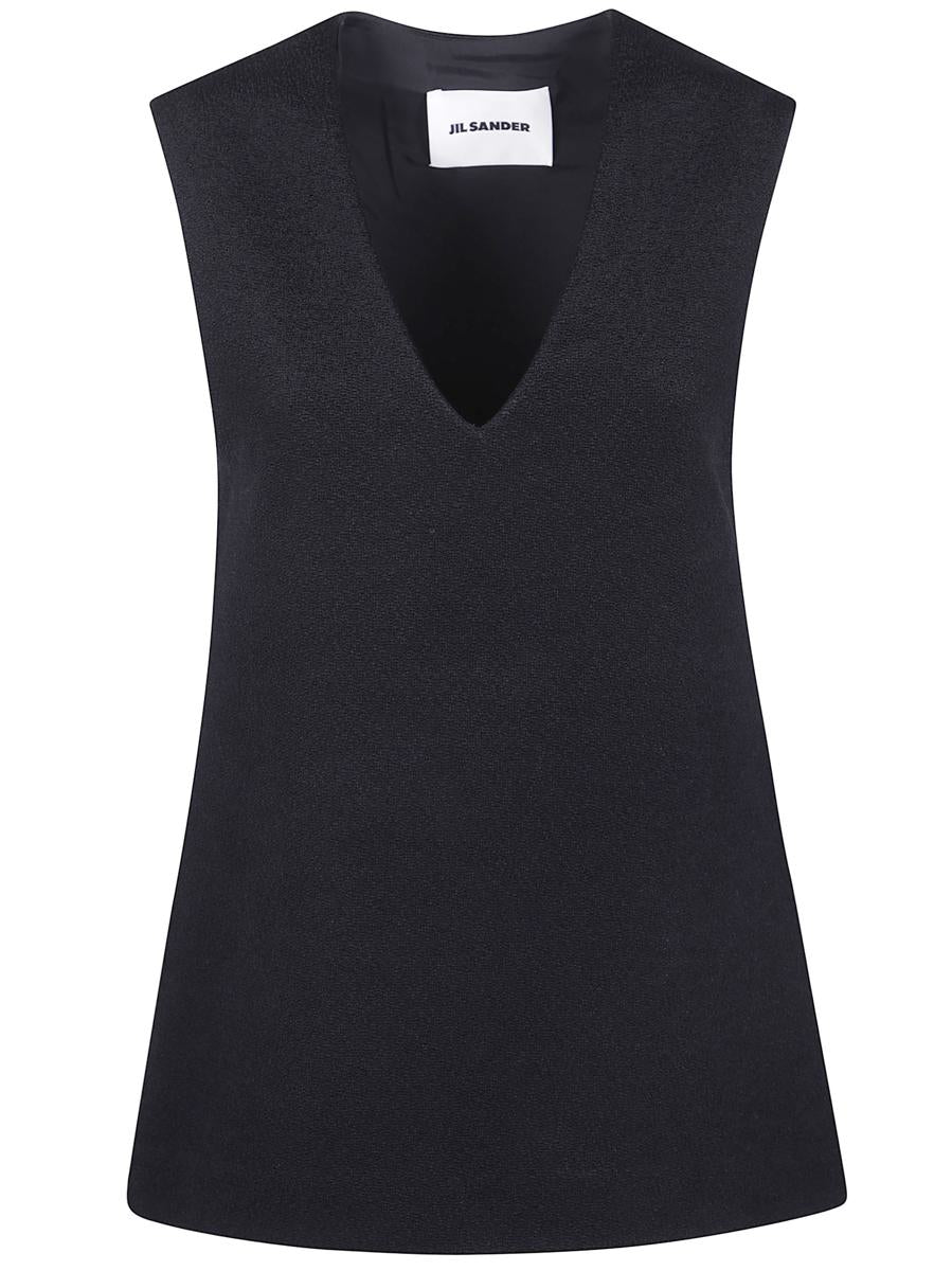Jil Sander "V-ringad ärmlös" toppkläder