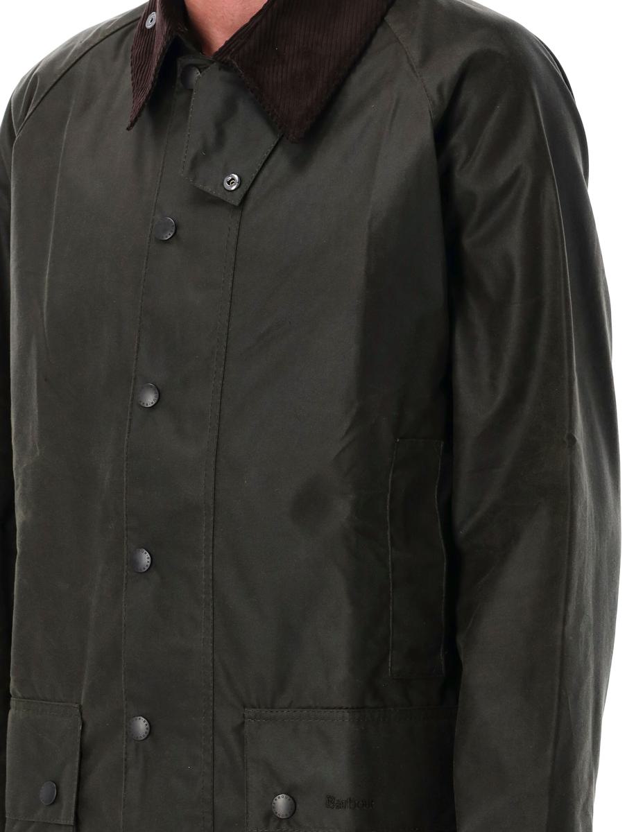 Barbour Beaufort vaxad bomullsjacka tartanfodrad