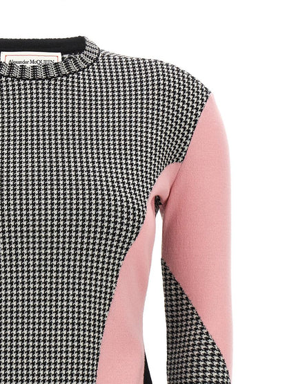 Alexander McQueen hundtandsmönstrad tröja